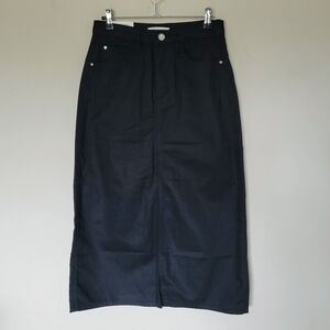 WeWoreWhat Black Midi‎ Skirt